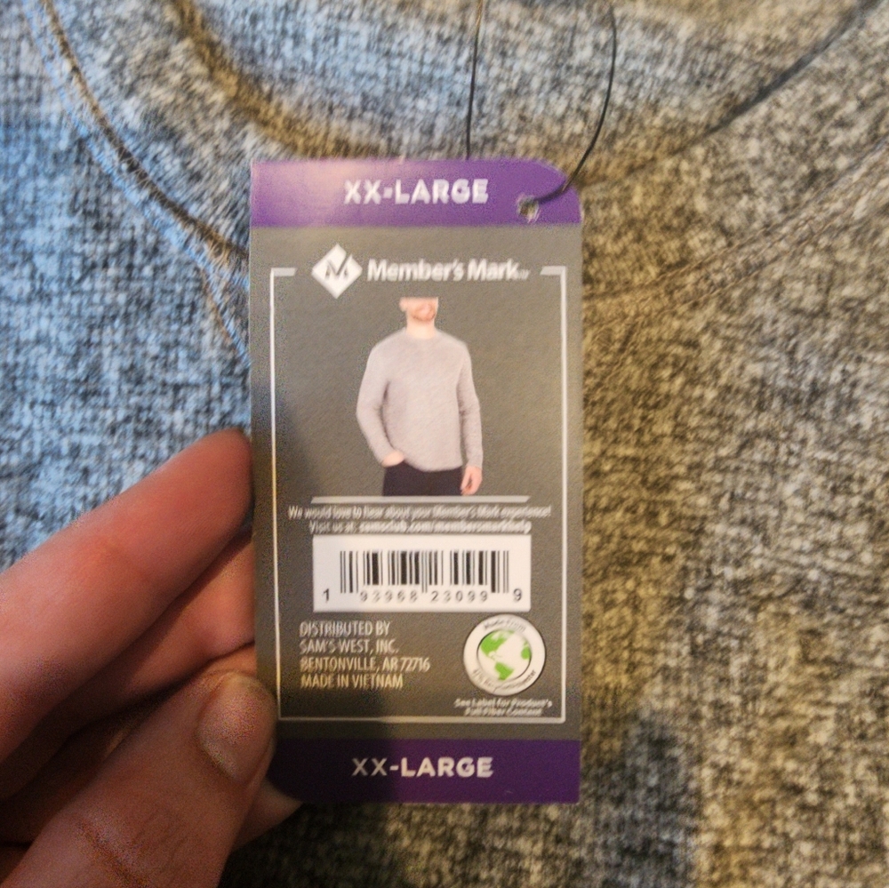 Member's Mark Grey Pullover Xxl NWT